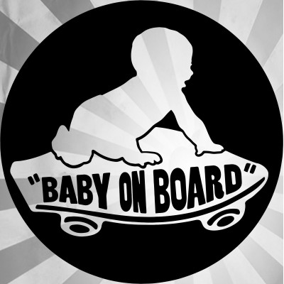  4''  Vans Baby On Board  Décalque Vinyle Achetez en 2 Recevez 3ieme Gratuit